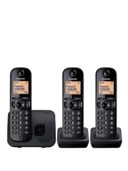 Panasonic Tgc-213Eb Cordless Telephone With Nuisance Call Block - Trio